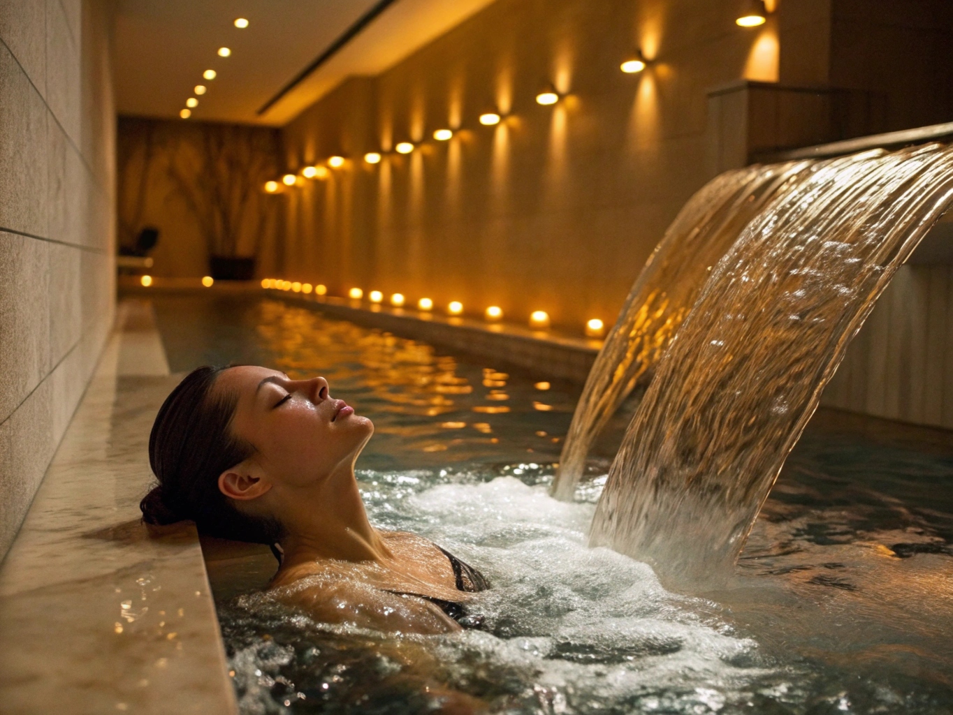 Afslappende hydromassage session